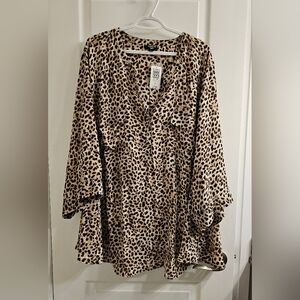 Torrid Leopard Print Blouse